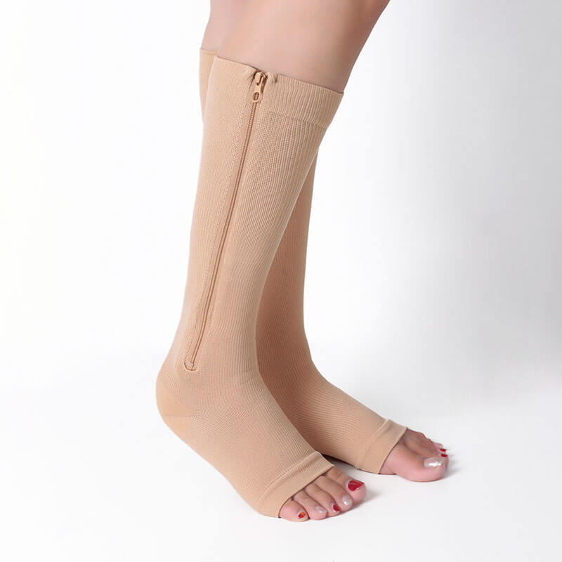 nude color compression socks